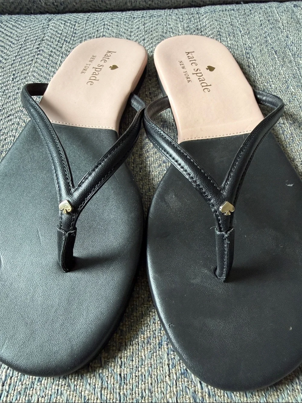 Kate Spade Cabana Leather Color Block Flip Flops Size: 6B